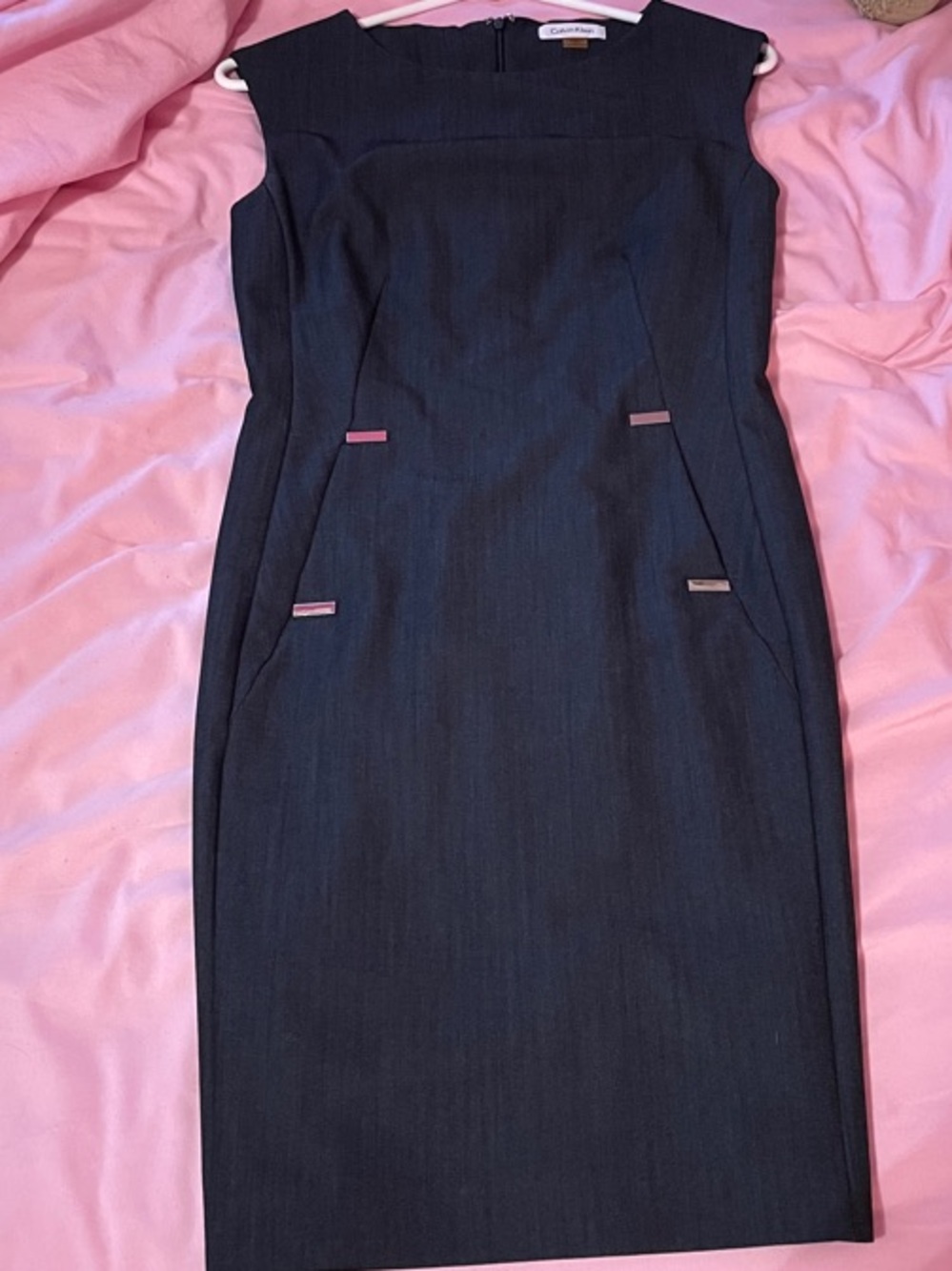 Calvin Klein Navy Sheath Dress